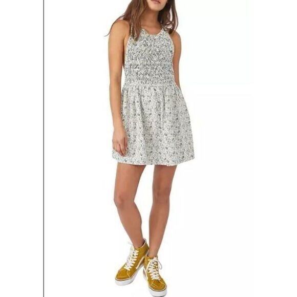 Free People OB1264092 Women's Sz Small White Tea Combo Petunia Mini Dress - Picture 12 of 12